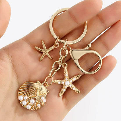 Pearls of Ocean Bag Charm Keychain