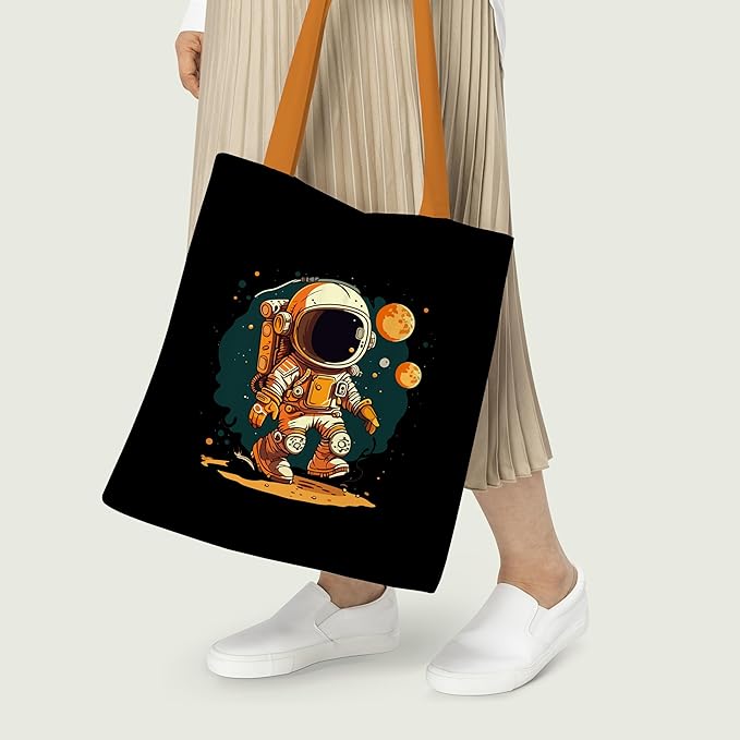 Cool Astraonaut Canvas Tote Bag