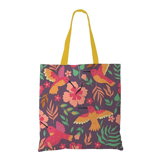 Humming Birds Canvas Tote Bag