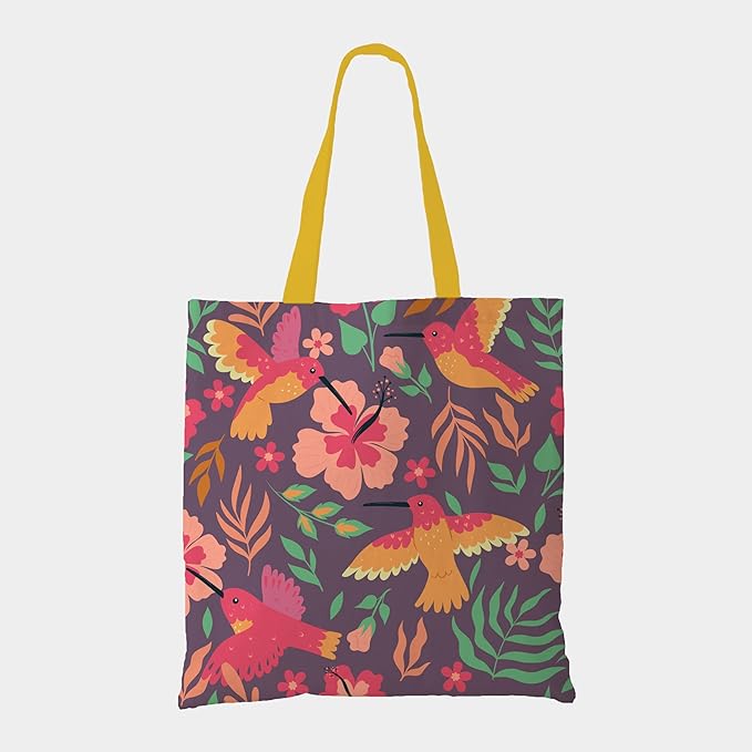 Humming Birds Canvas Tote Bag