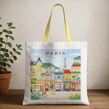 Printed Canvas Tote Bag