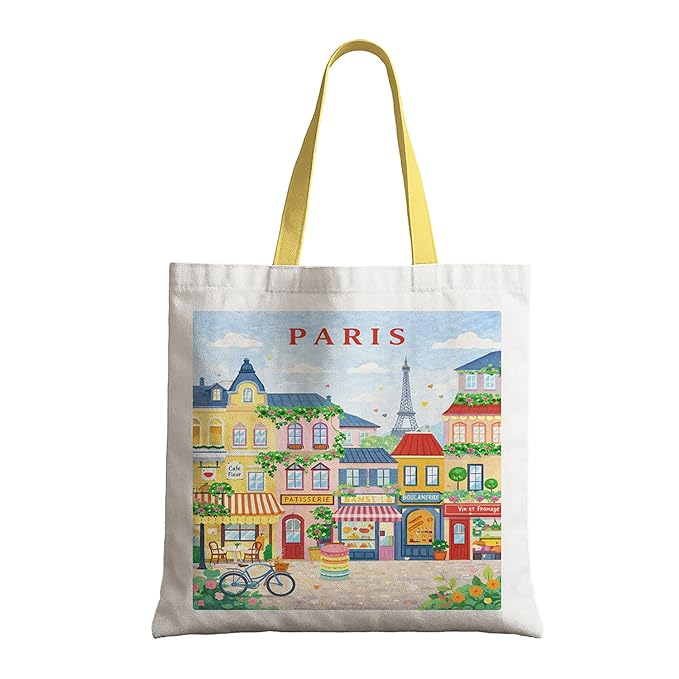 Printed Canvas Tote Bag