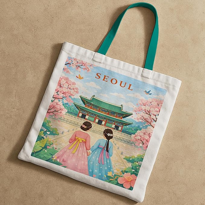 Printed Canvas Tote Bag