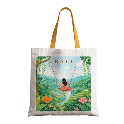 Printed Canvas Tote Bag