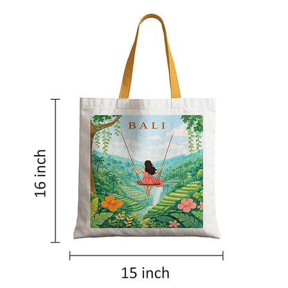 Printed Canvas Tote Bag