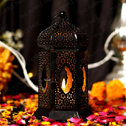 Brass Moroccan Lantern Lamp Tealight Candle Holder