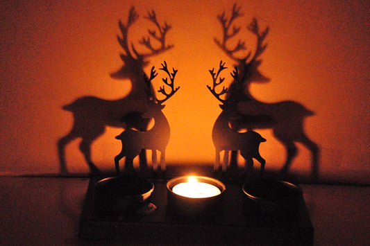 Decorative Christmas Iron Candle Holders