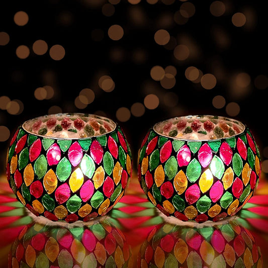 Morrocan Mosaic Tealight Candle Holders