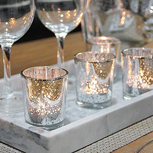 Silver Mercury Votive Tealight Candle Holders