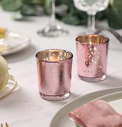  Elegant display of three candles and glass vase on a tray.
