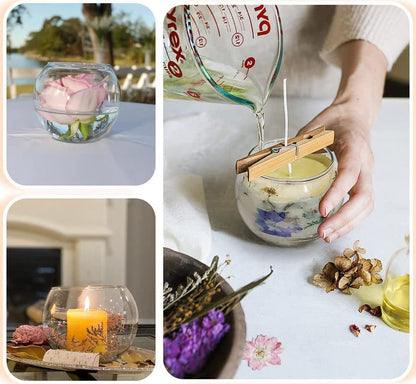  Various candle styles including rustic, modern, and traditional candles showcased in multiple photos.