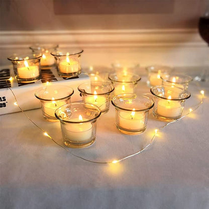 Votive Glass Tealight Holder Pack of 6