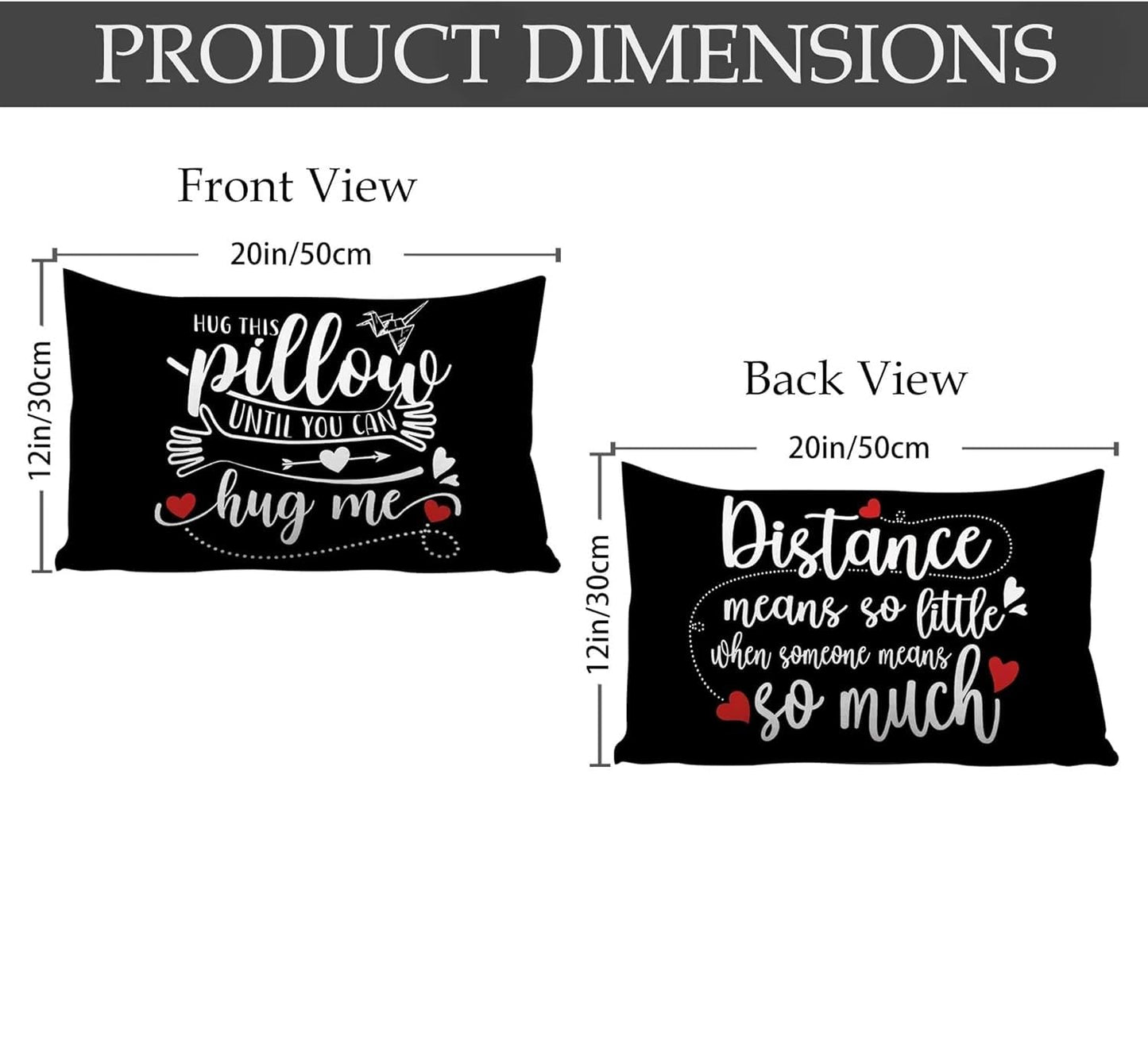 Long Distance Hug Pillow for Valentine's Day