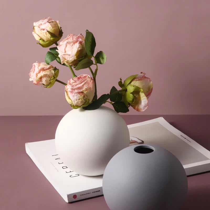 Round Bubble Ceramic Vase