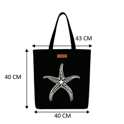 Starfish Wide Tote Bags