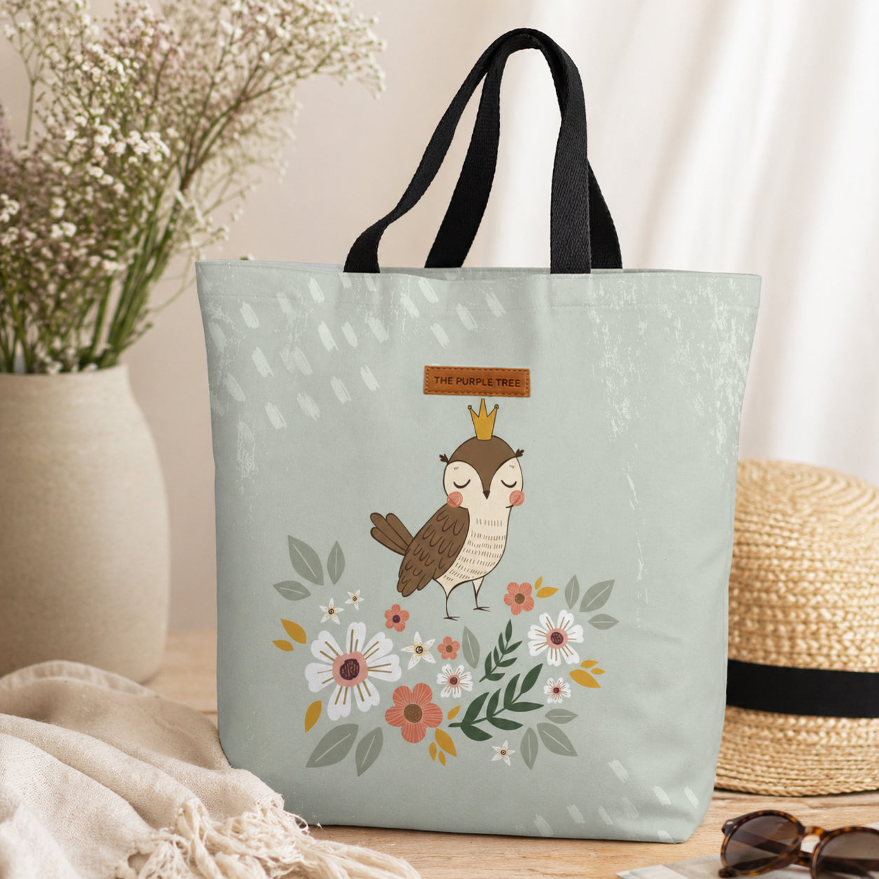 Bloom Wide Tote Bags